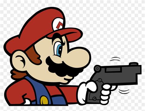 “heres Hi-res Mario Holding A Gun ” - Mario Holding Gun, HD Png Download - 1280x925(#1256681 ...