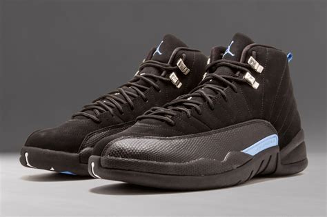 Air Jordan 12 Nubuck Black White University Blue 136001-014 - SBD