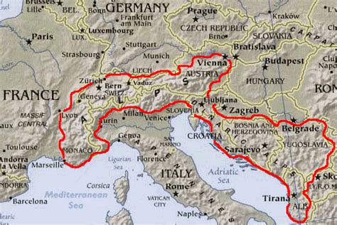 Alps Mountains Map and Details - World Atlas