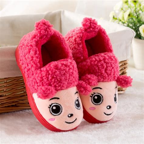 Winter Children Slippers Boys Girls House Cotton Sheep Shoes Kids Slippers Indoor Baby Fur Warm ...