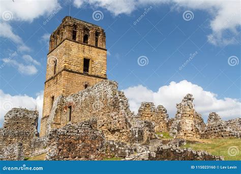 Ruins of Panama Viejo, UNESCO World Heritage Site Stock Photo - Image of ruin, fortification ...