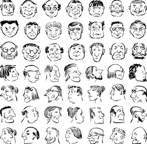 Cartoon Faces Stock Photos Drawing People Faces, Drawing Cartoon Faces, Cartoon Drawings Disney ...