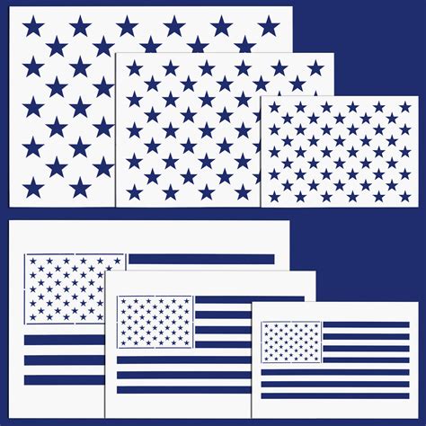 Printable American Flag Stencil - Printable Templates