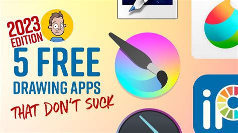 5 Free (and Really Good) Drawing & Painting Apps - 2023 EDITION - YouTube