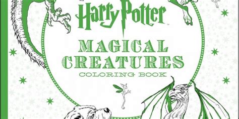 Sneak peek at the second Harry Potter art therapy book "Magical Creatures" - Inside the Magic