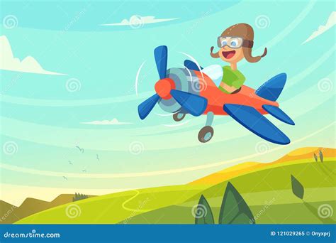 Airplane, Funny Vector Illustration, Coloring Book | CartoonDealer.com #108138998