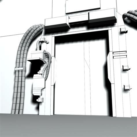 Sci fi door 3D Model $8 - .max .obj - Free3D