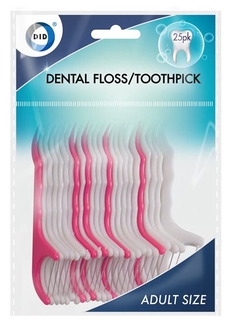 25pc dental floss/toothpick – DID Distribution