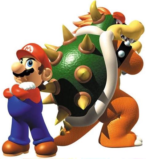 an image of mario and luigi in front of a giant green ball with spikes on it