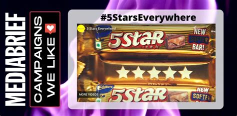 Cadbury 5 STAR's spirited, opportunistic campaign claims it has every app advertise the logo for ...