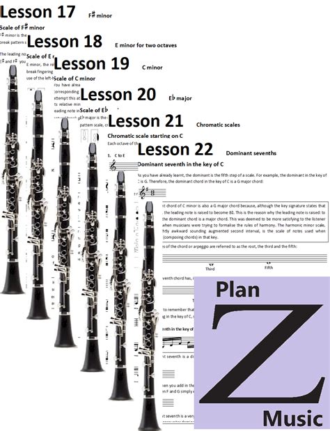 Grade 4 Bundle PZM Clarinet Scales - Plan Z Music