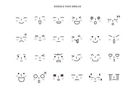 Face & text emojis | Emoji Icons ~ Creative Market