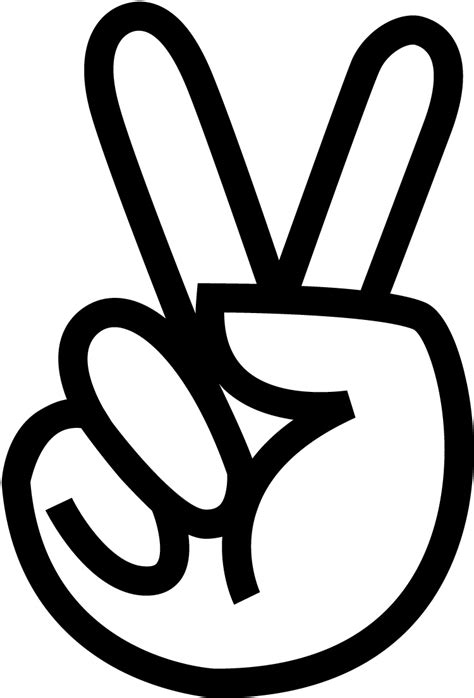 Peace Sign Hand - ClipArt Best