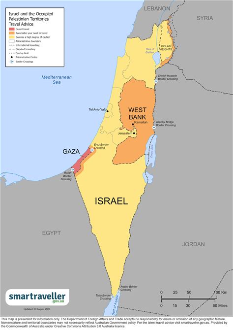 Tourist Map Of Israel