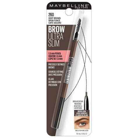 MAYBELLINE - Brow Ultra Slim Defining Eyebrow Pencil Deep Brown - 0.003 oz/90 mg 41554572339 | eBay