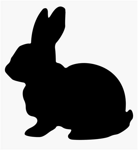 Rabbit - Silhouette Easter Bunny Svg, HD Png Download , Transparent Png Image - PNGitem