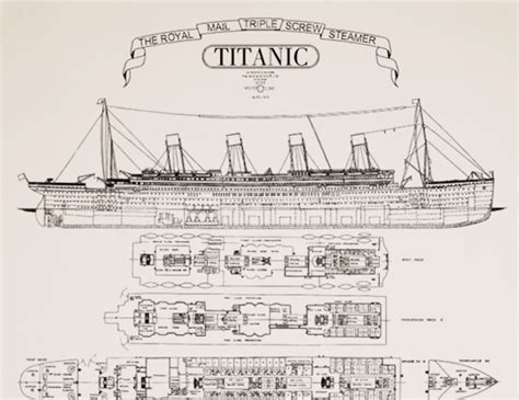 Titanic 2 Deck Plans Blueprints