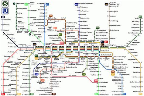 Munich Subway Map - TravelsFinders.Com