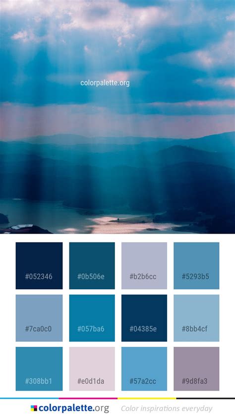 Sky Blue Calm Color Palette #colors #inspiration #graphics #design # ...