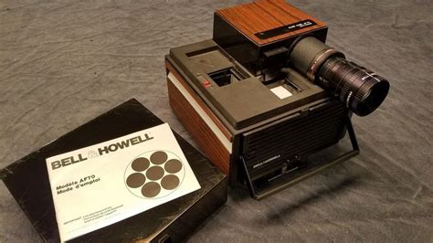 Bell & Howell AF70 Auto Focus 35mm Slide Projector Cube System Vintage Works #BellandHowell ...