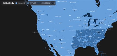 Starlink availability | coverage map | Allconnect.com