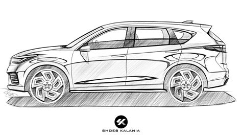 Car Sketch Side View