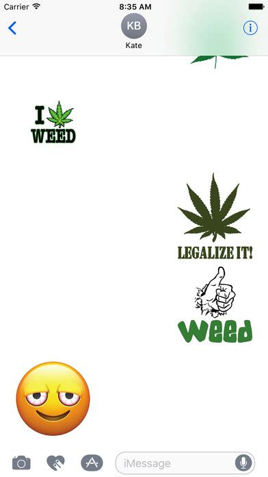 Marijuana Weed Emoji Sticker Pack at App Store downloads and cost estimates and app analyse by ...