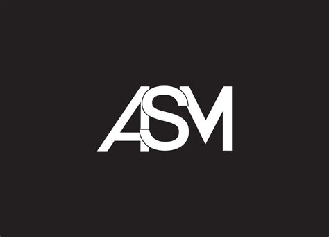 ASM original monogram logo design 5393575 Vector Art at Vecteezy