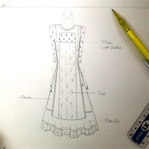 Kurti sketches | Fashion design sketches, Fashion illustration sketches, Fashion illustration ...