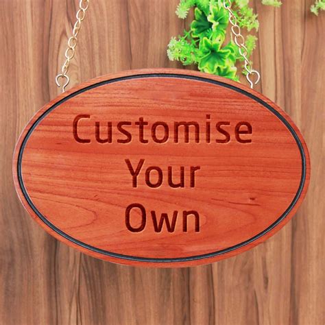 Customize Your Own Oval Hanging Sign| Custom Wood Sign| Personalized Signs