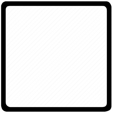 Box, outline, rounded, shapes, signs, square, symbols icon - Download on Iconfinder