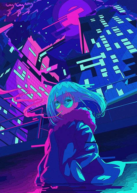 Japanese Illustrator BerryVerrine Dazzles With Awesome Retrowave Kawaii Art – Design You Trust ...