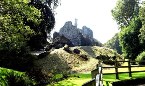 Okehampton Castle English Heritage Hamlets Dartmoor National Park West Devon England English