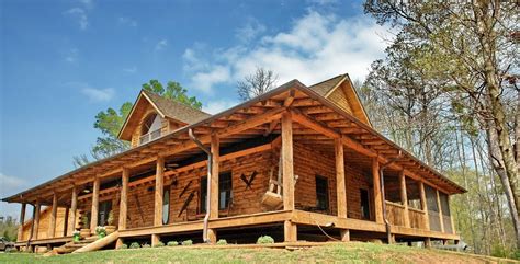 Floor Plan Log Cabin Homes With Wrap Around Porch — Randolph Indoor and Outdoor Design