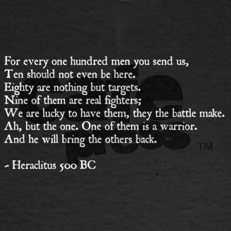 Heraclitus Quotes Warrior - ShortQuotes.cc