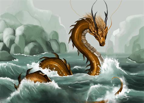 Sea Serpent Digital Art by Rebecca Driscoll