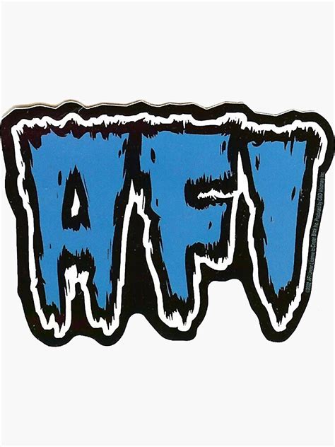 "Blue AFI logo band" Sticker for Sale by SAPRINOSAPURO | Redbubble