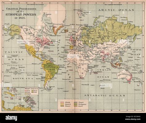 British empire map 1815 hi-res stock photography and images - Alamy