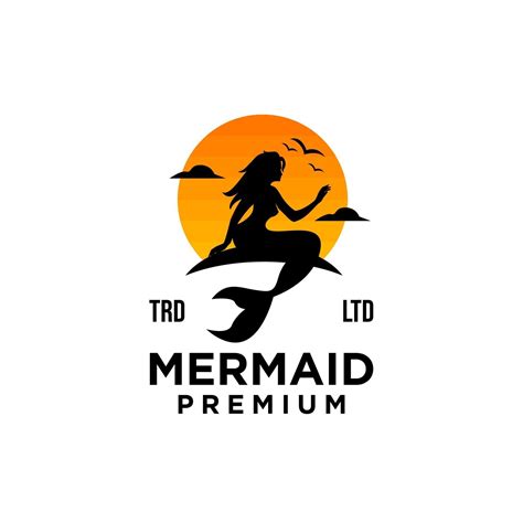 premium mermaid vector logo illustration design 3329782 Vector Art at Vecteezy