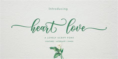 Download Heart love font | fontsme.com