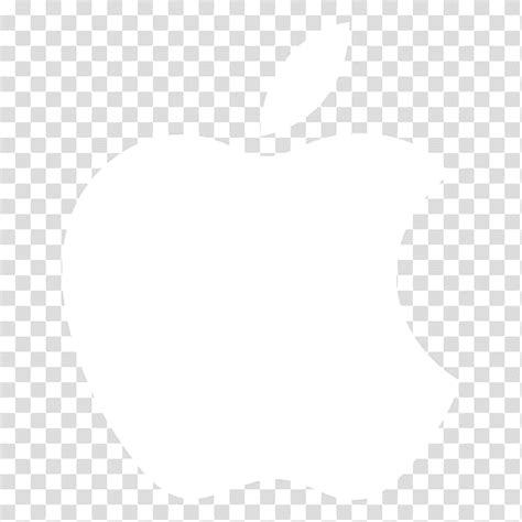 White Apple Logo Transparent Background