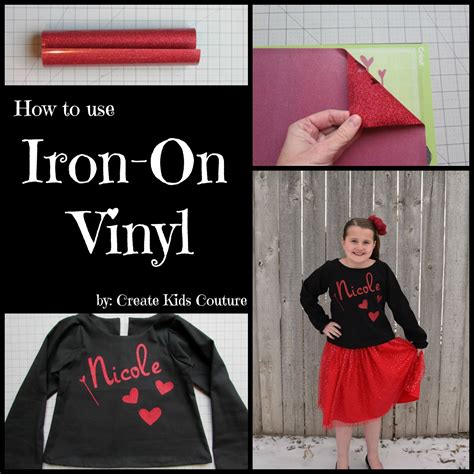 Create Kids Couture: How to Iron Vinyl on Fabric