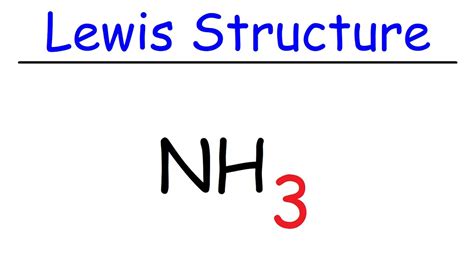 NH3 Lewis Structure - Ammonia - YouTube