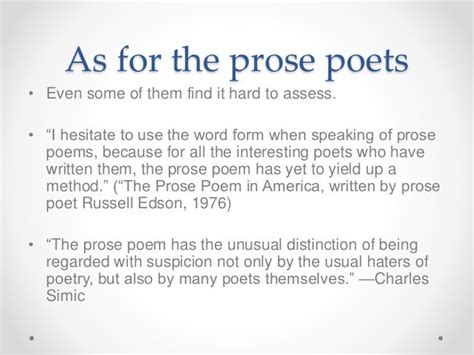 Prose Poetry Presentation