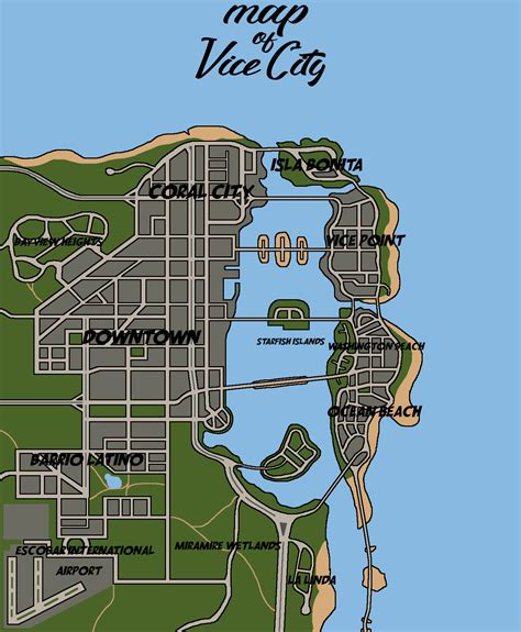 Gta 6 Vice City Concept Map