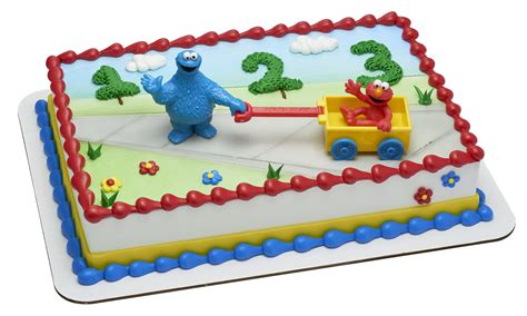 DecoSet® Sesame Street Cake Toppers, 3-Piece Birthday Topper with Elmo ...