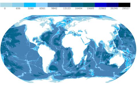 Map Of Ocean Floor Depths - Atlanta Georgia Map