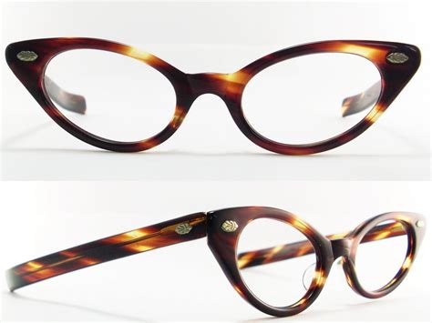 Vintage Eyeglasses Frames Eyewear Sunglasses 50S: VINTAGE CAT EYE GLASSES SUNGLASSES FRAME GLASSES