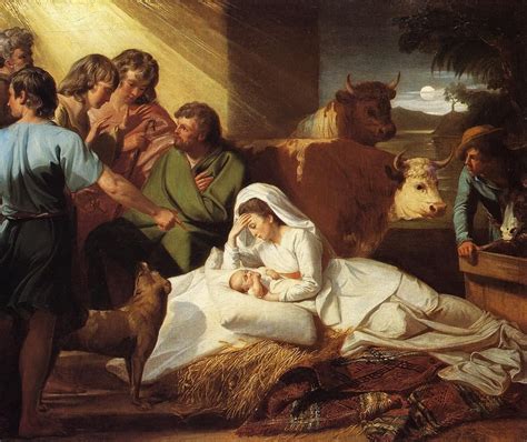 John Singleton Copley The Nativity painting | Nativity painting, Painting, Nativity