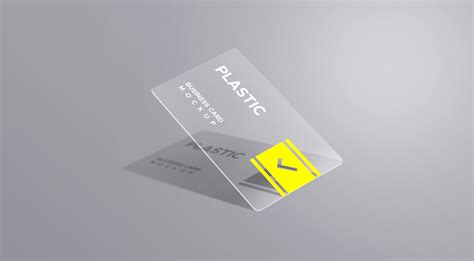 Plastic Business Card Mockups - GraphicsFuel